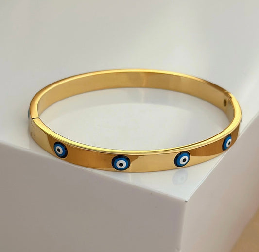 18K Gold Plated Evil Eye Bracelet! BEST SELLER🌟