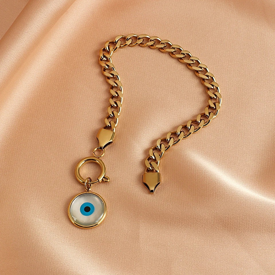 Evil eye 18k Gold plated 3 piece set